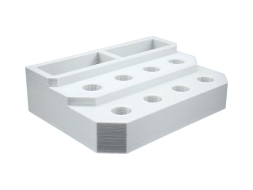 Slide Stand-14mm Eight Spaces with Segmented Storage (Gray) - color: Gray