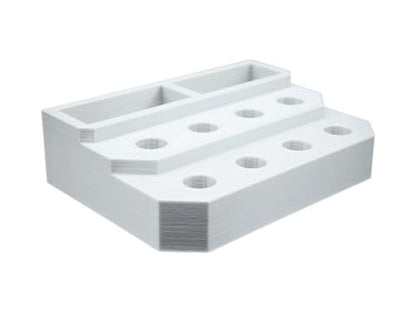 Slide Stand-14mm Eight Spaces with Segmented Storage (Gray) - color: Gray