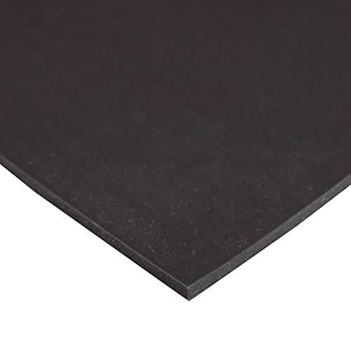 Exactly Rubber - Commercial Grade Silicone Sheet, 60A Durometer Silicone Mat, -80 to 450°F Temperature Resistant Rubber Mat, Rubber Sheet with 350% Elongation, Made in the USA, 1/16 x 12” x 36”, Black - color: Black, size: 1/16 x 12 x 36
