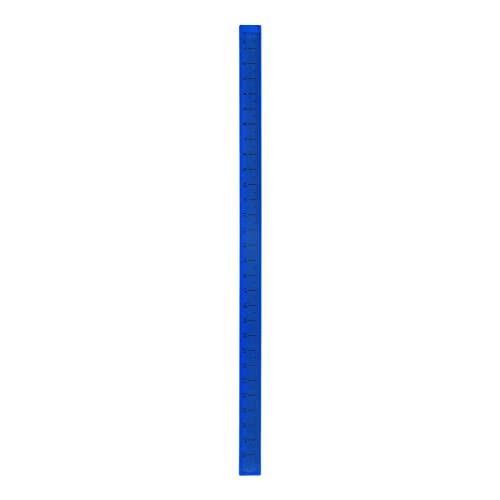 HARFINGTON Whiteboard Magnetic Ruler 29cm Metric Blackboard Straight Rulers Office Measuring Tools, Deep Blue - color: Deep Blue