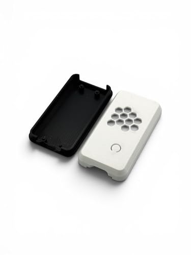 Raspberry Pi Pico Case, Protective Enclosure with Micro-USB Port Access, Passive Ventilation (White/Black) - color: White/Black
