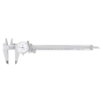 PEC Dial Caliper 0-200mm, Stainless Steel Precision Measuring Tool - size: 0-200mm
