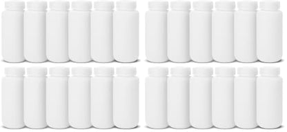 United Scientific HDPE Sample Bottles with Lids, 500ml, Wide Mouth, 24-Pack - size: 16 oz (Pack of 24)