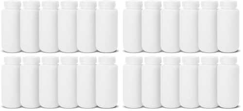 United Scientific HDPE Sample Bottles with Lids, 500ml, Wide Mouth, 24-Pack - size: 16 oz (Pack of 24)