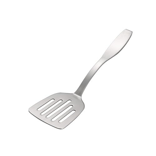 IMEEA 9.5-Inch Mini Slotted Turner Spatula SUS304 Stainless Steel Small Turner for Eggs & Single Serving