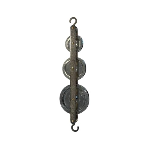 16083: Triple Pulley Kit with 25mm, 38mm and 50mm Aluminum Wheels - Demonstrates Force, Motion, Acceleration, Gravity, Inertia, Momentum - STEM Tool for Classroom or Homeschool