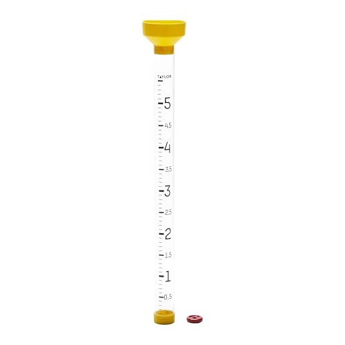 Taylor Jumbo Rain Gauge 5 Inch Capacity with Red Floating Indicator