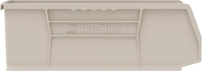 Akro-Mils 30234 AkroBins Plastic Storage Bins, 15"x5"x5", Clear, 12-Pack - color: Clear
