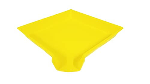 Easy Sorter Funnel Tray 9.5 x 9.5 x 1.5 inches (3-Pack) Yellow