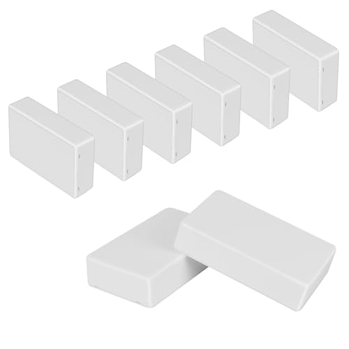 Project Box 8 Pieces Electrical Box Small Junction Box ABS Plastic Enclosure Power Electronic Case White 3.94" x 2.36" x 0.98"(100 x 60 x 25mm) - color: White, size: 3.94" x 2.36" x 0.98"