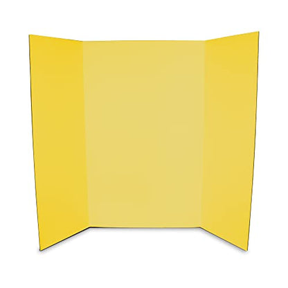 Flipside Products 36” x 48” Foam Project Boards for Presentations, Science Fair, School Projects, Event Displays and Trifold Picture Board - Yellow 3/16'' Thick - 10 Pack - color: Yellow, style: 10 Pack