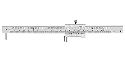 Parallel Crossed Caliper 0-20cm (0 - 8 inch) with 2 Carbide Scriber / Needle, Stainless Steel Vernier Calipers, Marking Gauge, Marking Tool