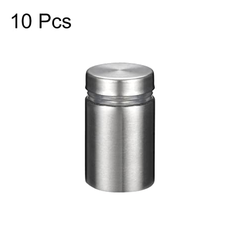 uxcell 3/4 Dia x 1"(19x25mm) Standoff Screws Wall Mount Sign Holders Acrylic Glass Nails 10pcs - size: 19mmx25mm