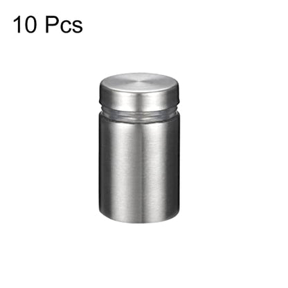 uxcell 3/4 Dia x 1"(19x25mm) Standoff Screws Wall Mount Sign Holders Acrylic Glass Nails 10pcs - size: 19mmx25mm