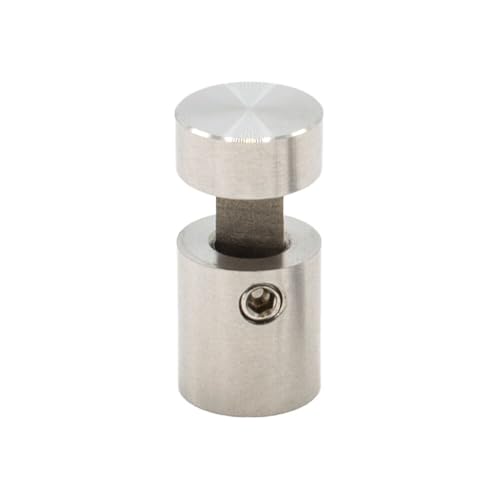 OUTWATER Sign Standoff 1/2" Diameter x 1/2" Barrel Length Brushed Stainless Finish Eco Easy Edge It No Drill Standoff Pack of 2 - size: 2 Piece Pack