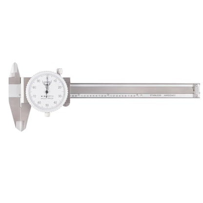 PEC Dial Caliper 0-4 Inch, Stainless Steel Precision Measuring Tool - size: 0-4“