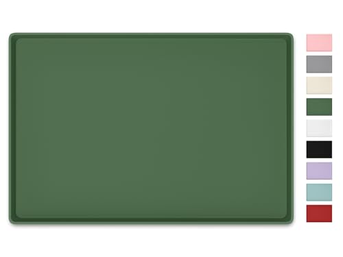 Silicone Art Mat for Crafts, 16" x 24" Waterproof Non-Slip Painting Mat - color: Green, size: 16" x 24"