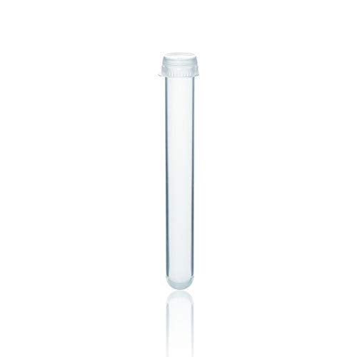 Plastic Test Tubes with Caps, 50pcs Dia.16x125mm | 25ml, Nature Colored Test Tubes with Lids, LVI001 - style: Nature color