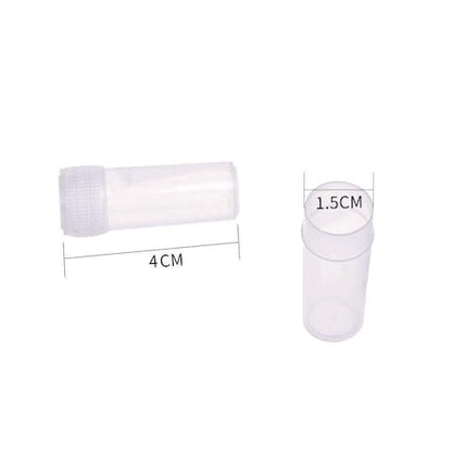 5ml Plastic Test Tubes Small Bottle Vial Storage Vial Storage Container for Lab -50pcs - color: Clear