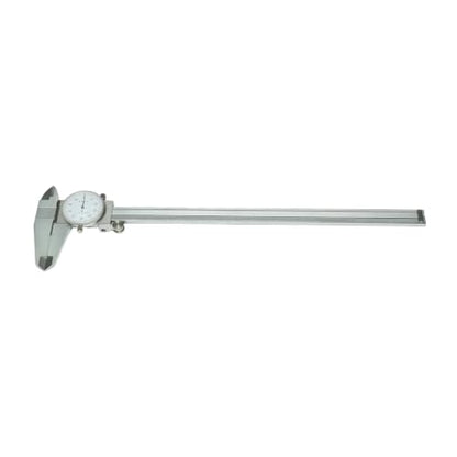 HFS 0-8 Inch Dial Caliper, ±0.001 Inch Accuracy, 4-Way Precision Measuring Tool for Inside, Outside, Depth and Step Measurements, Shockproof Design with Protective Storage Case - size: 0-8" Stainless Steel