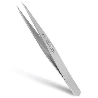 Pointed Tweezers for women Facial hair, Precision Tweezers for Eyebrows, Chin Hair，Ingrown Hair, Splinters, Glass Removal（Silver） - color: 1 Pack (Pointed)