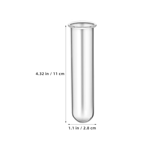 Kisangel 5Pcs Plant Propagation Tubes, Glass Test Tubes Plant Propagation Station for Clear Hydroponic Flower Vase
