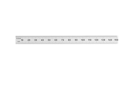 PEC Tools 6"/150mm Steel Rule, Slim & Flexible, Made in USA - color: Flexible, size: 6"/150mm