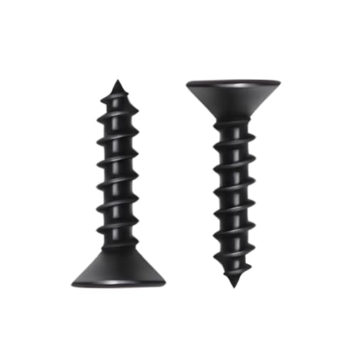 #6 x 5/8 Inch Drywall Screws Phillips Flat Head Black Oxide Screws 100 PCS, Wood Screws for Furniture Cabinet DIY - size: #6×5/8