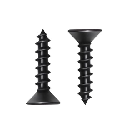 #6 x 5/8 Inch Drywall Screws Phillips Flat Head Black Oxide Screws 100 PCS, Wood Screws for Furniture Cabinet DIY - size: #6×5/8