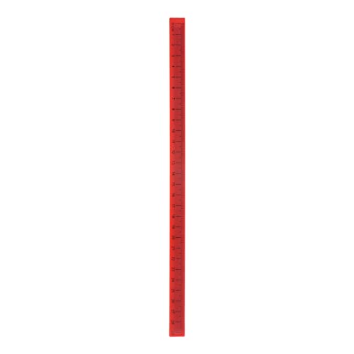 HARFINGTON Whiteboard Magnetic Ruler 29cm Metric Blackboard Straight Rulers Office Measuring Tools, Coral Red - color: Coral Red