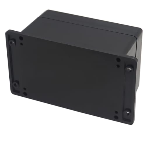 Project Box ABS Black Electrical Boxes IP65 Outdoor Waterproof Box Electronic Junction Box Fixed Ear Power Enclosure with Cable Glands for DIY Project 6.3 x 4.33 x 3.54 inch (160x110x90mm) - size: 6.3"x4.33"x3.54"