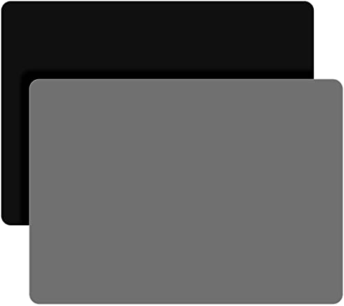 LEOBRO Silicone Mats for Resin Molds, Crafts, Play Dough Mat, Gray & Black - color: Dark Gray & Black, size: 11.7" x 8.3"