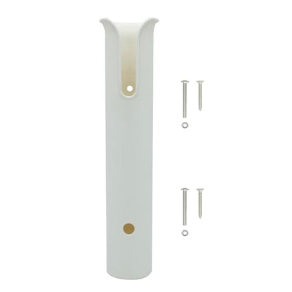 HiUmi Wall Mounted Fishing Rod Holders Tubes Links Fishing Rod Holder Rack Rests (1-Pole-White) - color: 1-pole-white