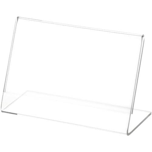 Plymor 5" W x 3" H Angled Sign Display/Literature Holder - size: 5" x 3"