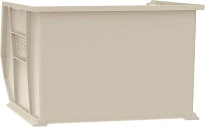 Akro-Mils 30270 AkroBins Plastic Hanging Stackable Storage Organizer Bin, 18-Inch x 16-Inch x 11-Inch, Stone, 3-Pack - color: Stone