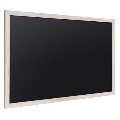 SELEAD Magnetic Chalkboard Words Sign - 24" x 36", White Wood Frame - color: Rustic White, size: 36"W x 24"H