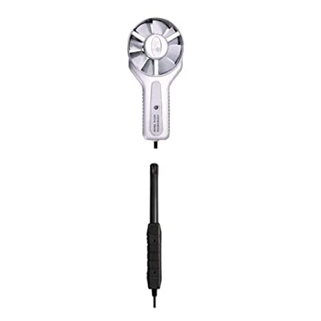 7‑in‑1 Vane Anemometer – Airflow, Humidity, Dew‑Point, Wet‑Bulb & Type K/J Temp Meter, SD Card Datalogger, USB Along with Calibration Certificate Model: AM-4247SD