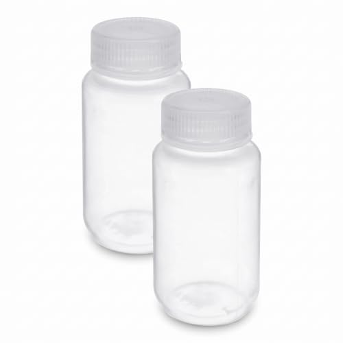 United Scientific™ Sample Bottles with Lids, Polypropylene, 125ml, 24-Pack - size: 4 oz (Pack of 24)