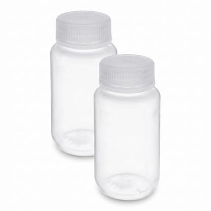United Scientific™ Sample Bottles with Lids, Polypropylene, 125ml, 24-Pack - size: 4 oz (Pack of 24)