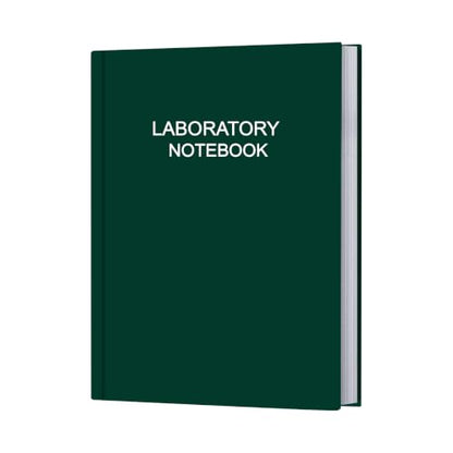 Lab Notebook/Laboratory Notebook - (.25" Grid Format), Laboratory Notebook Quad Ruled Science Lab Book with Grid Pages: Table of Contents for Chemistry, Physics, Biology, 8" x 10", Green - style: Green
