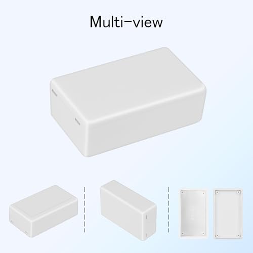 Project Box 8 Pieces Electrical Box Small Junction Box ABS Plastic Enclosure Power Electronic Case White 2.76" x 1.65" x 0.91"(70 x 42 x 23mm) - color: White, size: 2.76" x 1.65" x 0.91"