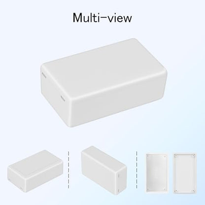 Project Box 8 Pieces Electrical Box Small Junction Box ABS Plastic Enclosure Power Electronic Case White 2.76" x 1.65" x 0.91"(70 x 42 x 23mm) - color: White, size: 2.76" x 1.65" x 0.91"