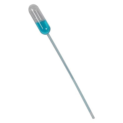 Sterile Non-Graduated Narrow Fine Stem Transfer Pipettes 3.5 mL (0.12 oz) - 24 Pack