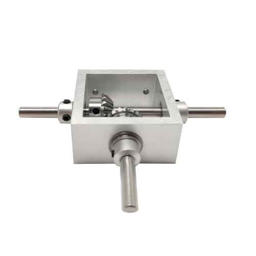 1:1 Right Angle Bevel Gearbox 1 Module 20 Teeth 90° Angle Drive Steering Gear Device Simple Mechanical DIY Module with 6mm Shaft - size: 6mm shaft, style: 1 output shaft