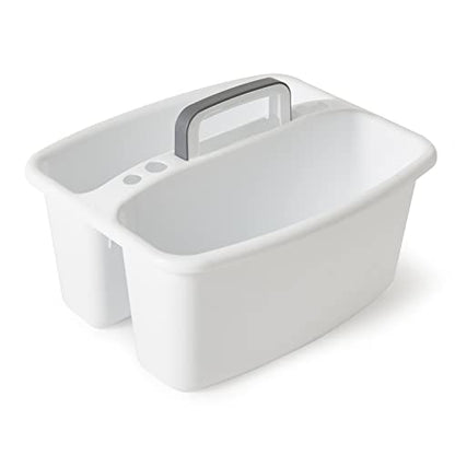 Gracious Living 2-Compartment Portable Plastic Storage Caddy & Tote - size: 1 Pack