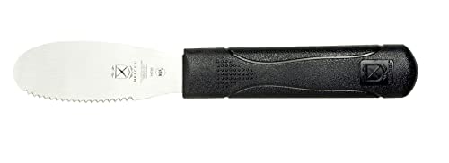 Mercer Culinary Millennia Wavy Edge Spreader, 3.5 Inch Blade, Black Handle - color: Black, size: 3.5-Inch Wavy Edge Spreader