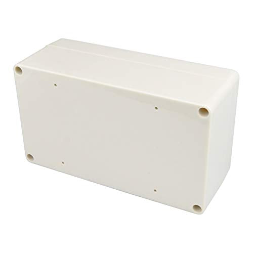 Waterproof Plastic Project Box IP65 ABS Electronic Junction Box Enclosure 6.2 x 3.54 x 2.3 inch 158 x 90 x 60 mm (Gray White) - color: White, size: 6.2"x3.54"x2.3"