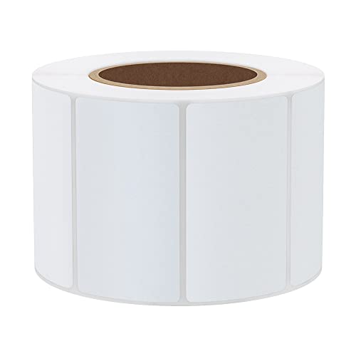 Hybsk 2.25x1.25 inch Direct Thermal Labels for Barcodes, Address, Compatible with Rollo Label Printer & Zebra Desktop Printers (2.25"x1.25",White) - color: 1 Roll White, size: 2.25"x1.25"