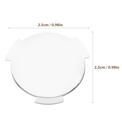Biconvex VR Lenses, 20 Pack 25mm x 45mm Focal Length Double Convex Lens, Flanged Winged Design for DIY Virtual Reality Viewers, STEM Physics Science Projects, Clear Acrylic