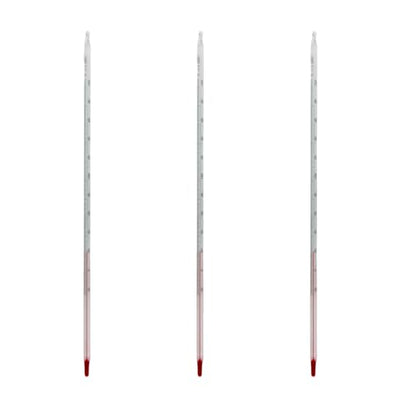 3Pcs Glass Celsius Thermometer -20 to 200℃ Length 300mm 12Inches